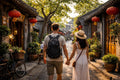Traditional hutong lane in old Beijing